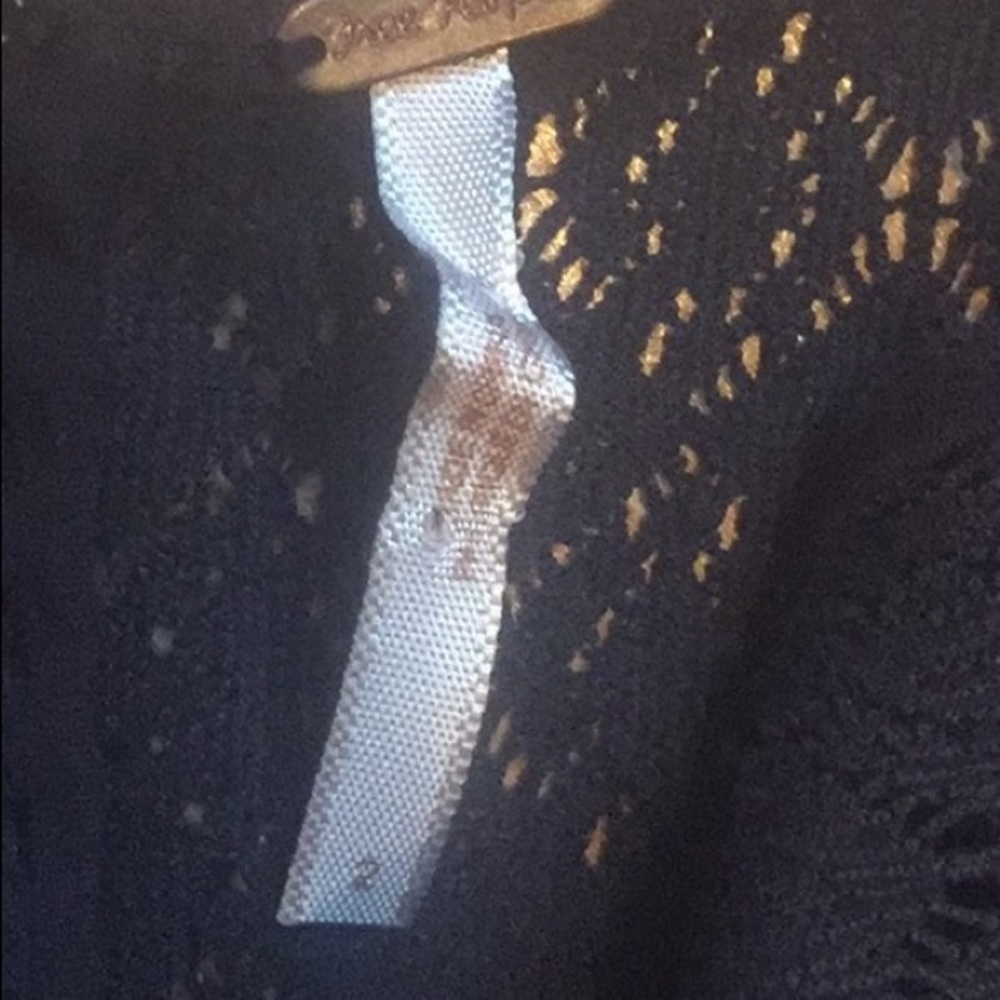 Free people black crochet daisy dress size 2💗 - Picture 3 of 5
